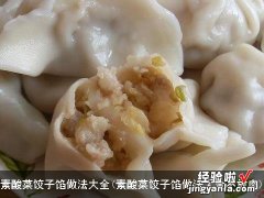 素酸菜饺子馅做法大全不放肉 素酸菜饺子馅做法大全