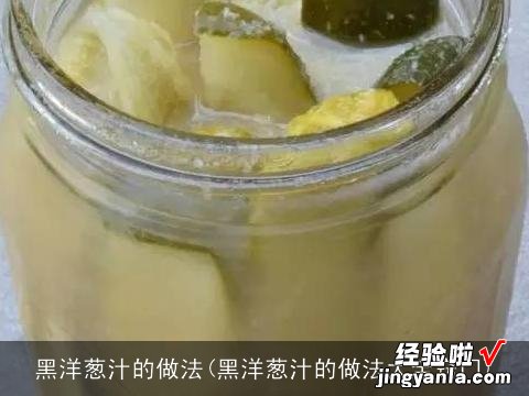 黑洋葱汁的做法大全窍门 黑洋葱汁的做法