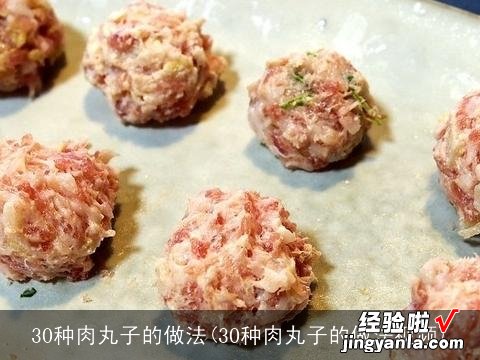 30种肉丸子的做法视频 30种肉丸子的做法