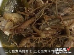 三七根煮鸡的做法大全 三七根煮鸡的做法