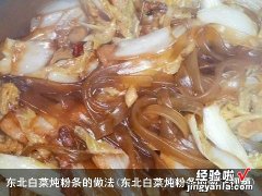 东北白菜炖粉条的做法视频 东北白菜炖粉条的做法