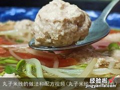 丸子米线怎么做好吃 丸子米线的做法和配方视频