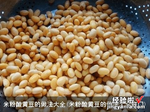 米粉酸黄豆的做法大全窍门 米粉酸黄豆的做法大全