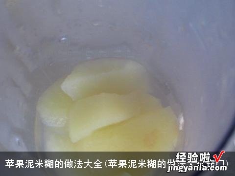 苹果泥米糊的做法大全窍门 苹果泥米糊的做法大全