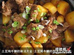 土豆炖牛腩的做法大全视频 土豆炖牛腩的做法大全