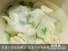 宝宝小馄饨的做法视频教程 宝宝小馄饨的做法