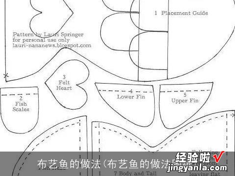 布艺鱼的做法图纸 布艺鱼的做法
