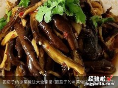 圆茄子的凉菜做法大全家常窍门 圆茄子的凉菜做法大全家常