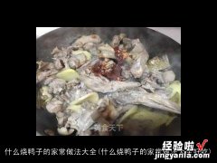 什么烧鸭子的家常做法大全好吃 什么烧鸭子的家常做法大全