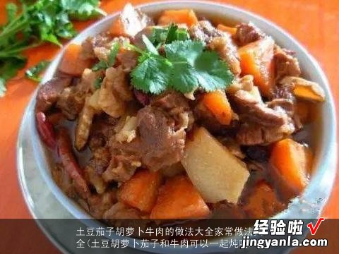 土豆胡萝卜茄子和牛肉可以一起炖吗 土豆茄子胡萝卜牛肉的做法大全家常做法大全