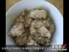 汆猪肉丸子的做法最正宗的做法视频窍门 汆猪肉丸子的做法