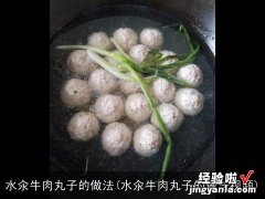 水汆牛肉丸子的做法视频 水汆牛肉丸子的做法