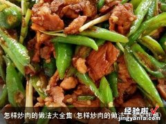 怎样炒肉的做法大全集视频 怎样炒肉的做法大全集