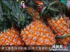 手工菠萝叶子的做法大全 手工菠萝叶子的做法