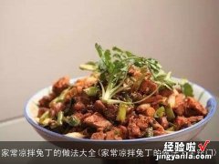 家常凉拌兔丁的做法大全窍门 家常凉拌兔丁的做法大全