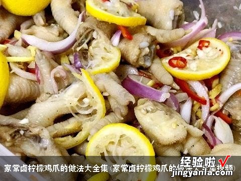 家常卤柠檬鸡爪的做法大全集视频 家常卤柠檬鸡爪的做法大全集