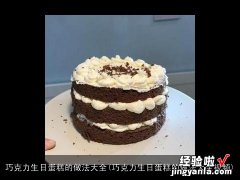 巧克力生日蛋糕的做法大全视频 巧克力生日蛋糕的做法大全