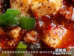 猪肉炖豆腐的家常做法视频 家常猪肉炖豆腐的做法大全家常