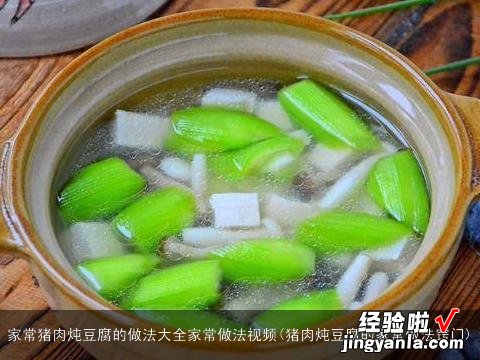 猪肉炖豆腐的家常做法窍门 家常猪肉炖豆腐的做法大全家常做法视频