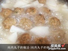 炖肉丸子的做法大全 炖肉丸子的做法