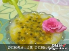 杏仁糊的做法大全 杏仁糊做法大全集