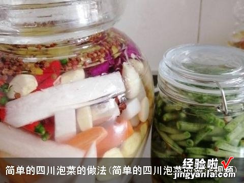 简单的四川泡菜的做法视频 简单的四川泡菜的做法