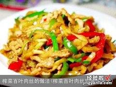 榨菜百叶肉丝的做法大全 榨菜百叶肉丝的做法