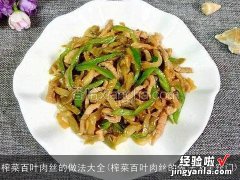 榨菜百叶肉丝的做法大全窍门 榨菜百叶肉丝的做法大全