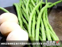 辣椒和豆角怎么炒 辣椒豆角辣椒豆角炒鸡蛋的做法大全家常家常