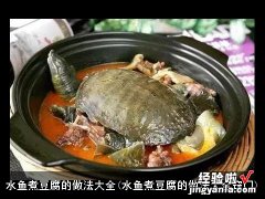 水鱼煮豆腐的做法大全窍门 水鱼煮豆腐的做法大全