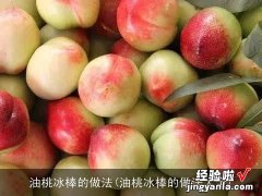 油桃冰棒的做法大全 油桃冰棒的做法