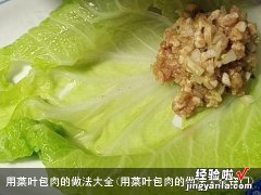 用菜叶包肉的做法大全窍门 用菜叶包肉的做法大全