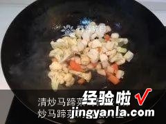 清炒马蹄菜的做法大全 清炒马蹄菜的做法