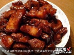 炸皮红烧肉的做法视频教程大全 炸皮红烧肉的做法视频教程