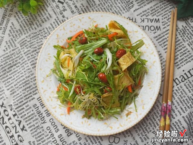 饭店凉拌苦菊为啥好吃?调对料汁才是关键,清热去火,爽口又开胃