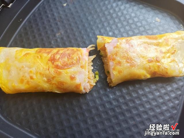 饼店的早餐饼教程，老板每天卖300张，色泽金黄诱人，回头客超多