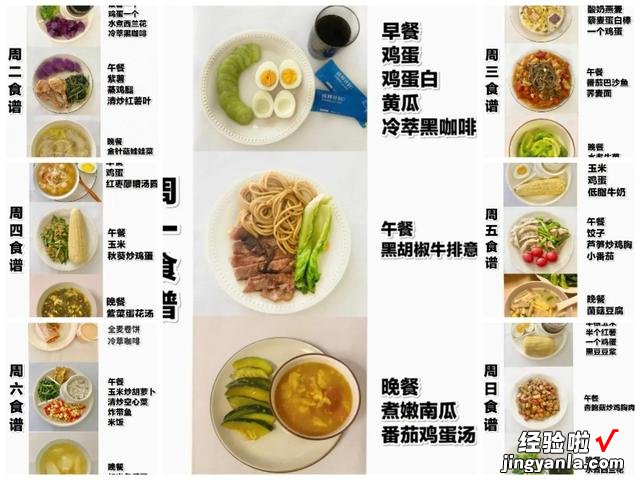 减脂必备|七天不重样低卡减脂餐食谱|月瘦8—10斤