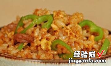 青椒肉丝蛋炒饭