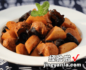 红烧山药鸡肉丸