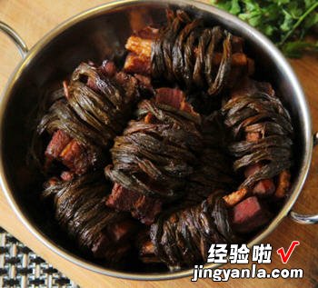 豇豆干香扎肉