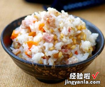 面包机版腊味杂粮饭