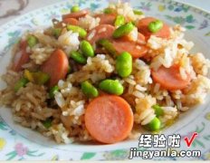 肉花肠炒饭