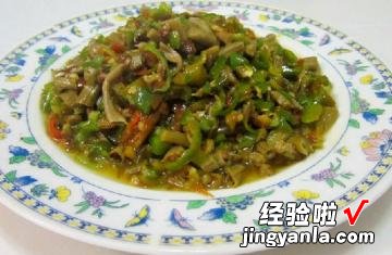 辣椒丁炒咸豆角