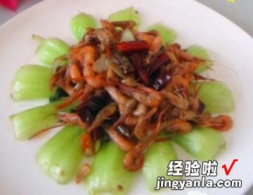 油菜炒小河虾