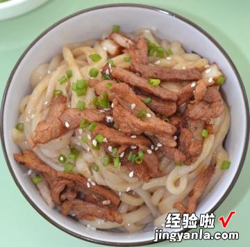 葱油肉丝面