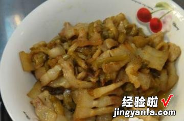 小炒肥肉榨菜丝