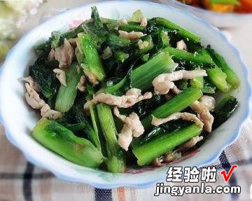 鸡丝炒油麦菜