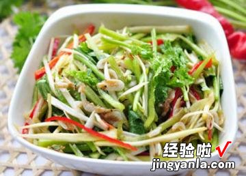 鲜味虾皮老虎菜