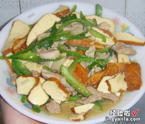 茶干青椒炒肉丝