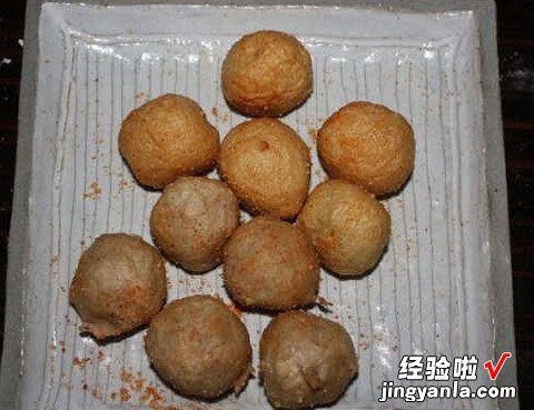 烤箱烤鱼丸